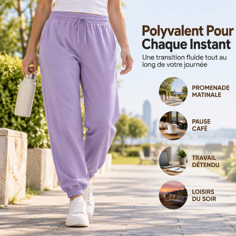 Joggers décontractés de sport pour femmes avec cordon de serrage