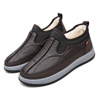 Chaussures hommes d'hiver chaudes et épaisses à enfiler