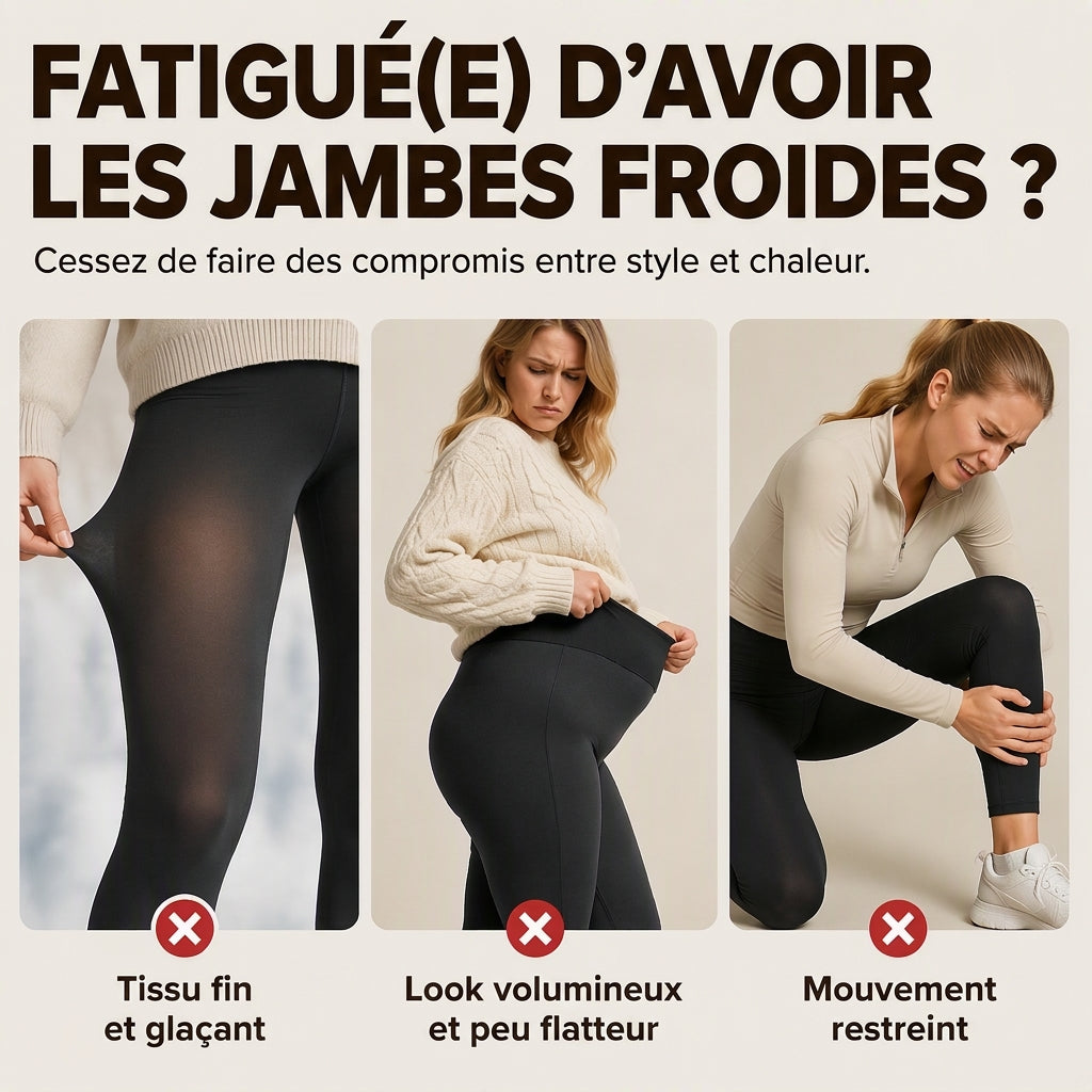 Pantalon de yoga thermique taille haute pour femmes