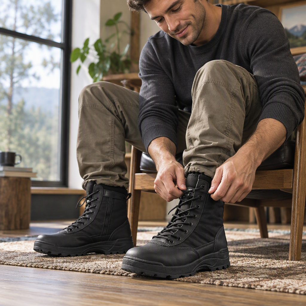 Bottes de combat tactiques hautes en plein air pour hommes et femmes