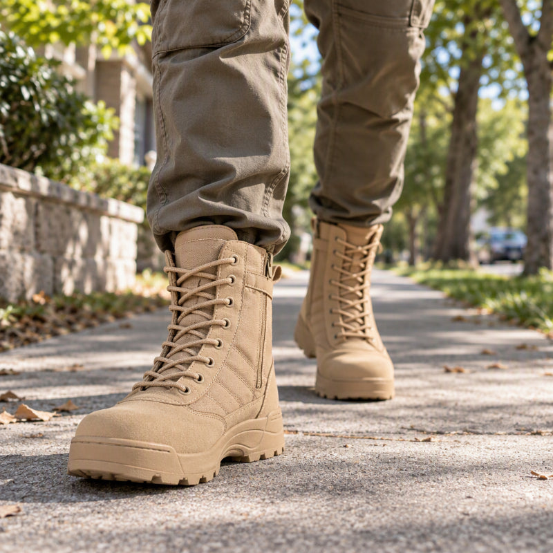 Bottes de combat tactiques hautes en plein air pour hommes et femmes