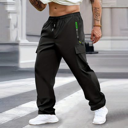 Pantalon cargo imperméable et doublure pelucheuse pour homme