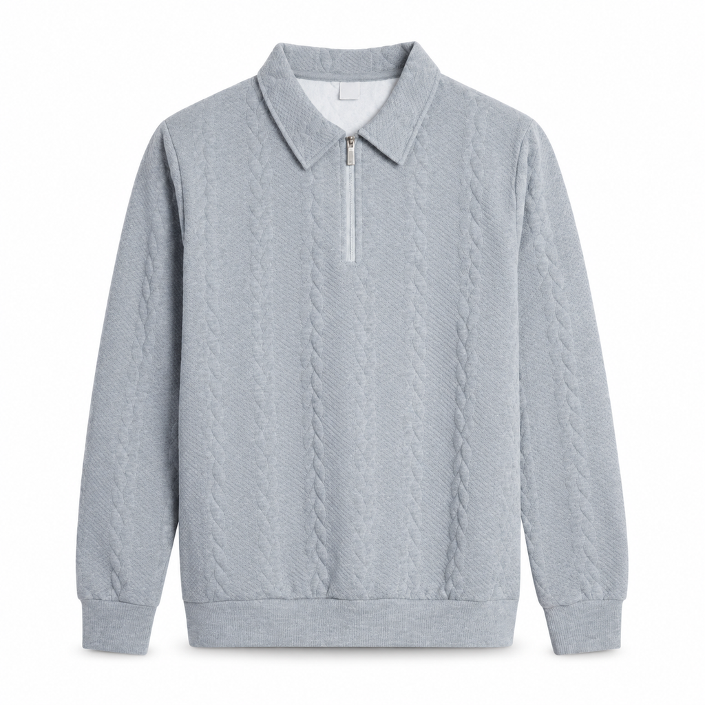 Pull en tricot jacard décontracté pour homme