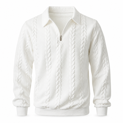 Pull en tricot jacard décontracté pour homme