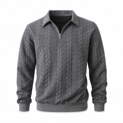 Pull en tricot jacard décontracté pour homme