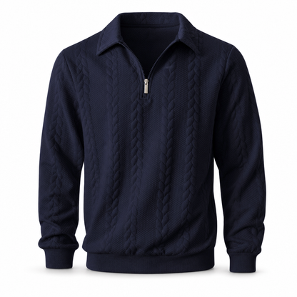 Pull en tricot jacard décontracté pour homme