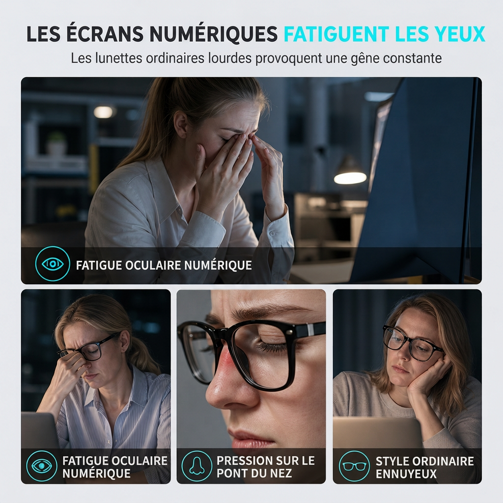 Lunettes de protection contre la lumière bleue à œil de chat style cyberpunk pour femmes, verres transparents photochromiques tendance