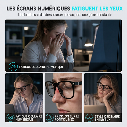 Lunettes de protection contre la lumière bleue à œil de chat style cyberpunk pour femmes, verres transparents photochromiques tendance