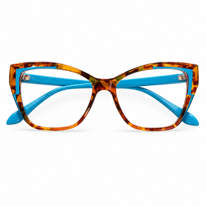 Lunettes de protection contre la lumière bleue à œil de chat style cyberpunk pour femmes, verres transparents photochromiques tendance