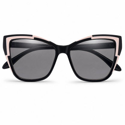 Lunettes de protection contre la lumière bleue à œil de chat style cyberpunk pour femmes, verres transparents photochromiques tendance