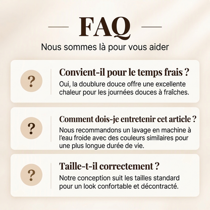 Veste à capuche en tissu à carreaux chaude pour hommes