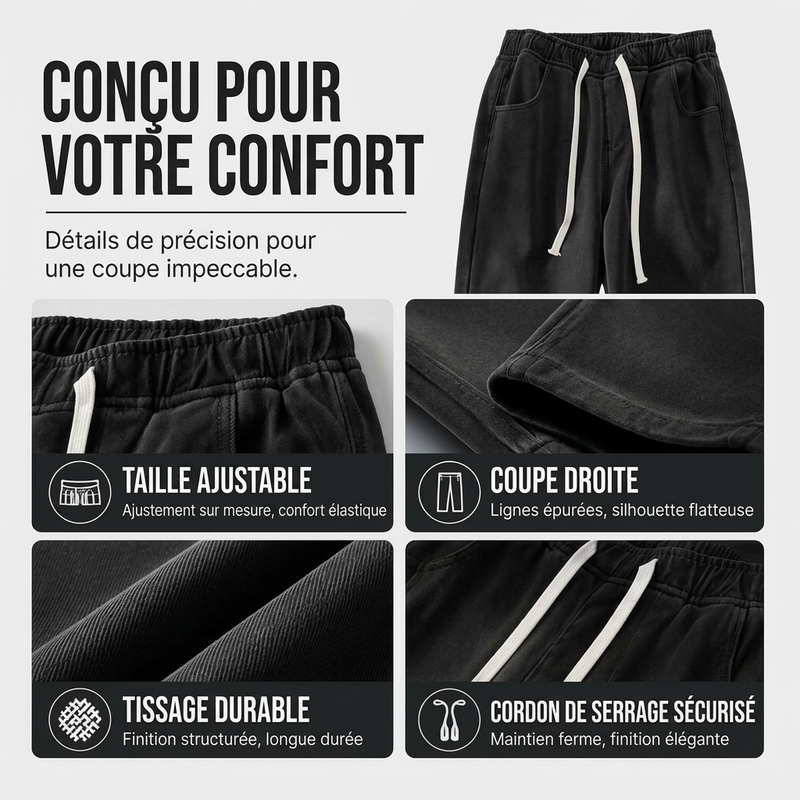 Jeans en denim droit pour femme, doublure chaude