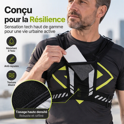 Gilet à Dos Running Outdoor pour Téléphones et Hydratation