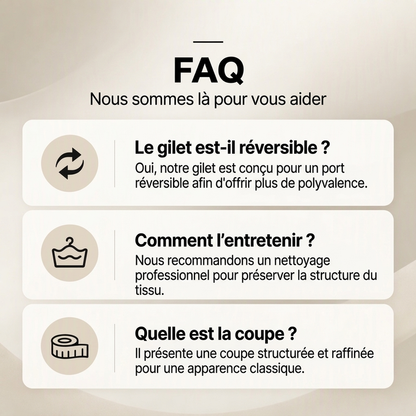 Gilet chaud en velours côtelé réversible unisexe