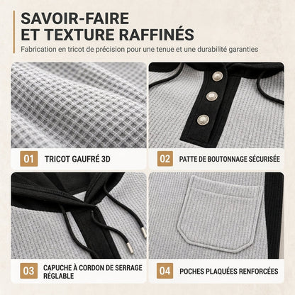 Pull en maille décontracté à col en V pour femme
