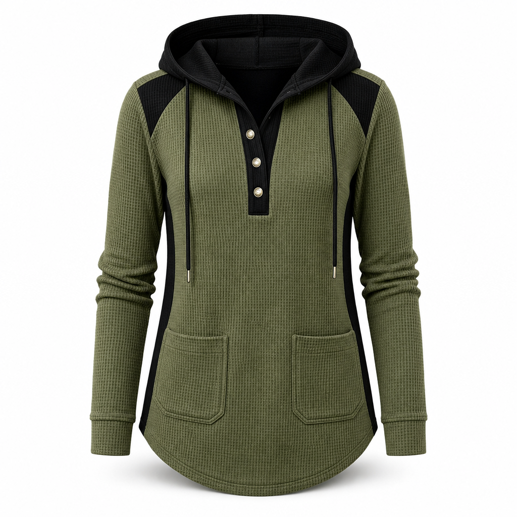 Pull en maille décontracté à col en V pour femme
