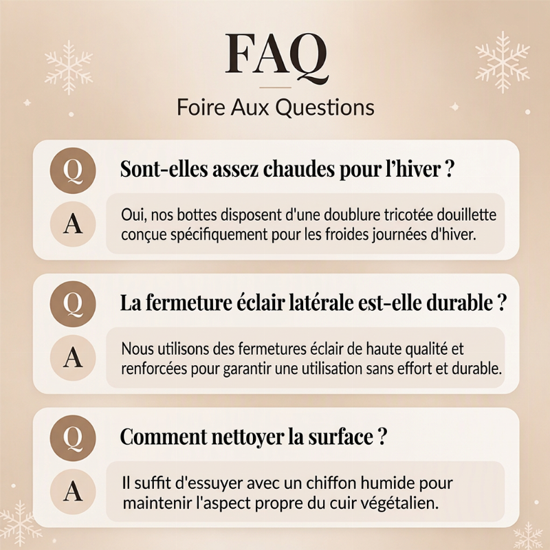 Bottes de neige confortables, chaudes et antidérapantes pour femmes
