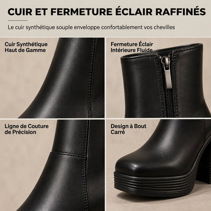 Bottines à semelle épaisse et talon chunky