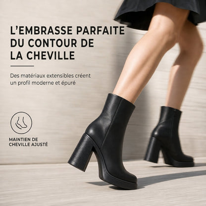 Bottines à semelle épaisse et talon chunky