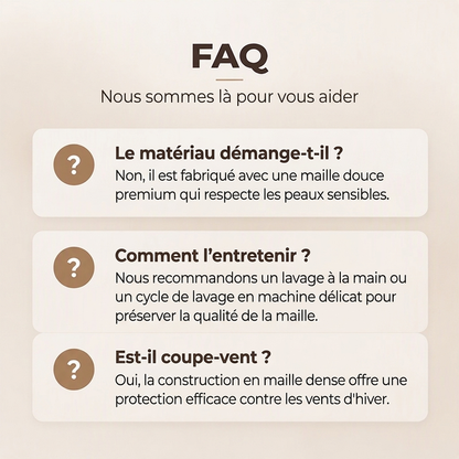 Écharpe à capuche en tricot thermique 2-en-1 pour femme
