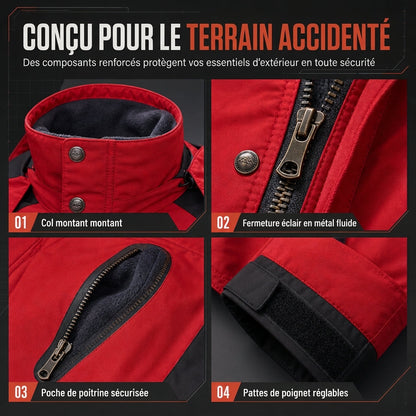 Veste de randonnée d'extérieur à une couche pour le printemps, imperméable et résistante à l'usure pour l'alpinisme
