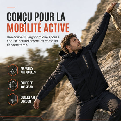 Veste de randonnée d'extérieur à une couche pour le printemps, imperméable et résistante à l'usure pour l'alpinisme