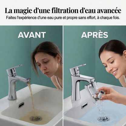 Robinet multifonctionnel rotatif à 360°