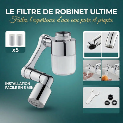 Robinet multifonctionnel rotatif à 360°