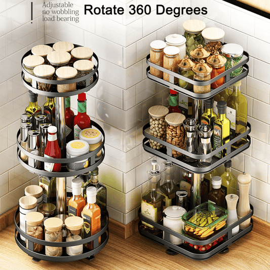 🔥L'étagère de rangement rotative à 360° peut être utilisée dans n'importe quelle scène