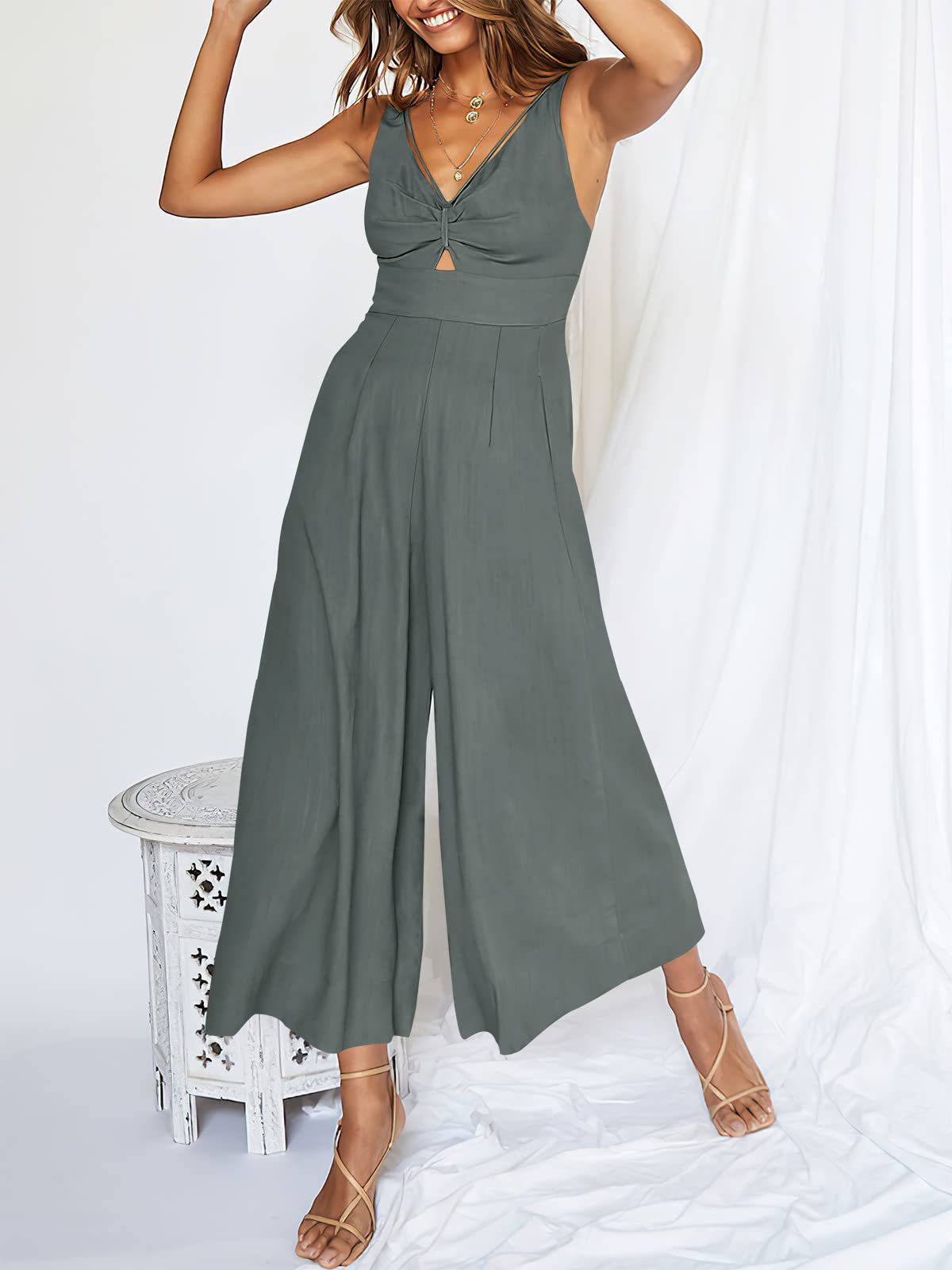 🔥Ventes chaudes🔥 Combinaisons à taille haute et découpes à col en V
