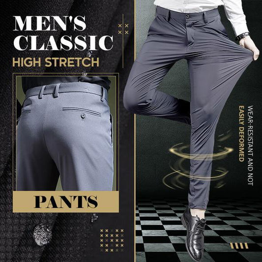 Pantalon classique pour hommes à bonne élasticité