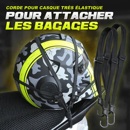 Corde pour casque hautement élastique Cordon de fixation pour bagages