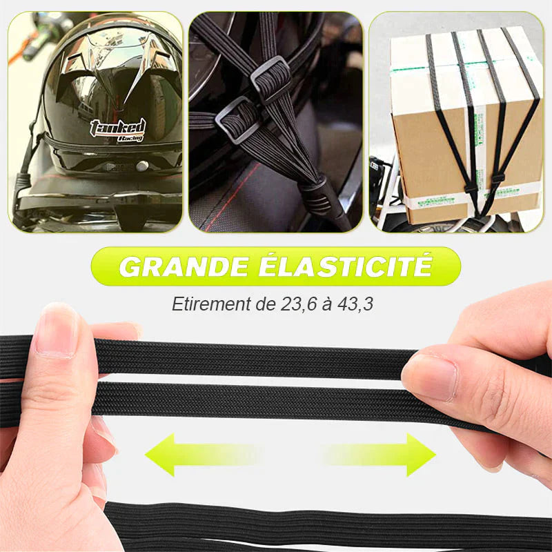 Corde pour casque hautement élastique Cordon de fixation pour bagages-5