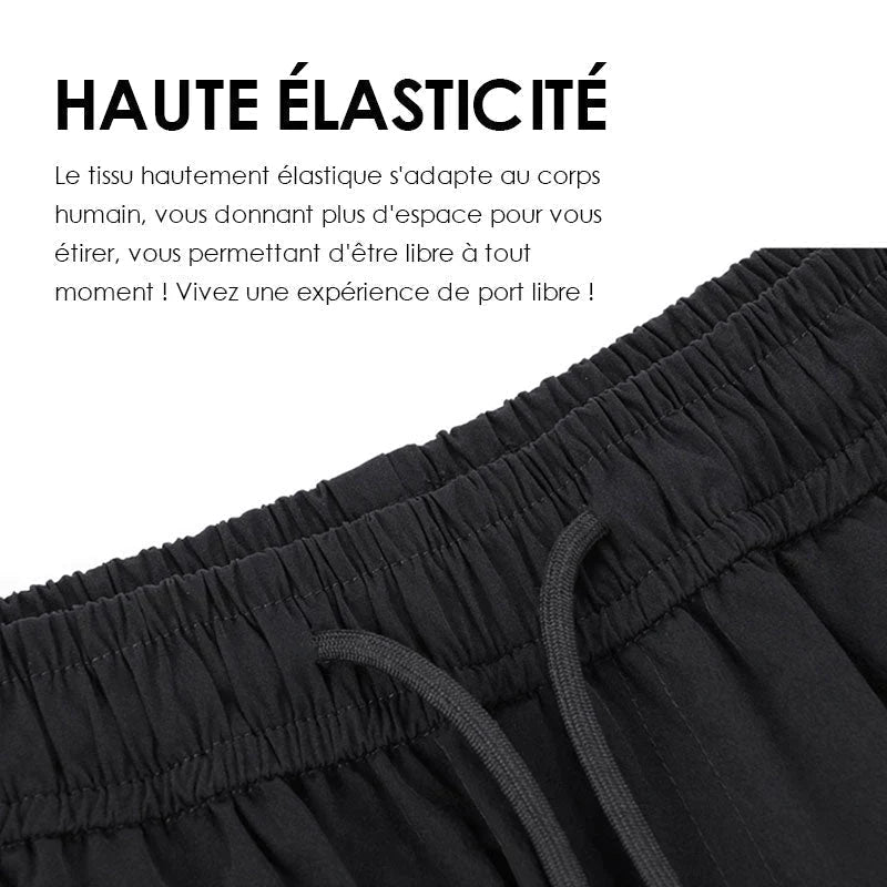 Pantalon d'homme décontracté en soie de glace (essentiels pour l'été)-2