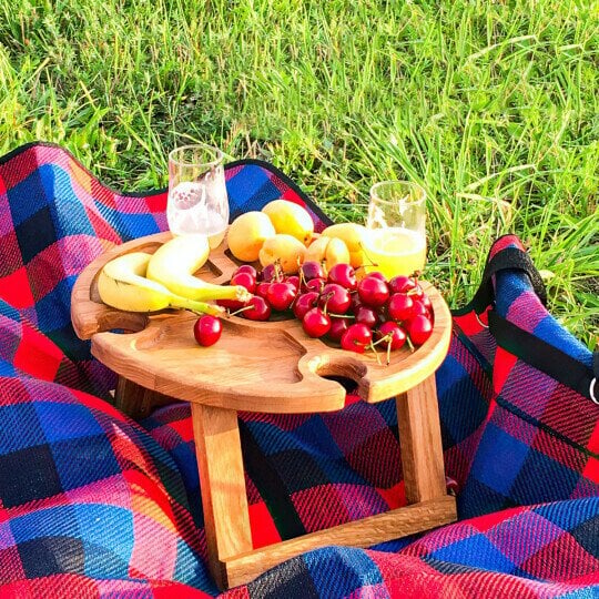 🔥Vente chaude 2023🔥Table de salle à manger/table à vin de plage pliante portable pour l'extérieur