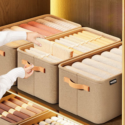 Organisateur de vêtements de boîte de rangement de placard pliable