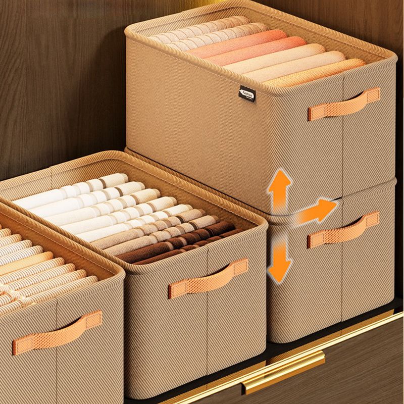Organisateur de vêtements de boîte de rangement de placard pliable