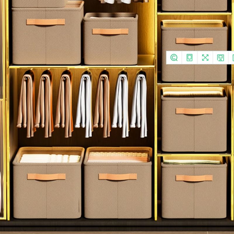 Organisateur de vêtements de boîte de rangement de placard pliable