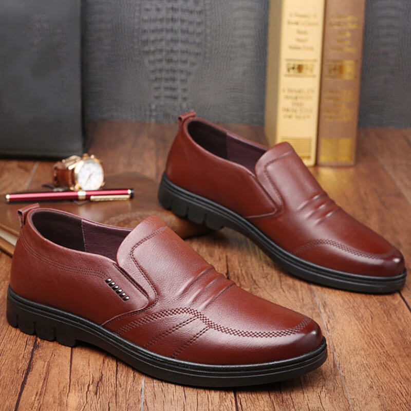 🔥😎Chaussures d'affaires antidérapantes en cuir souple pour hommes👞 Achetez-en 2, livraison gratuite🔥
