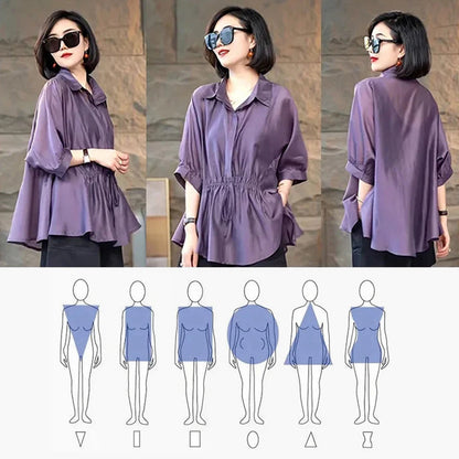Chemise de protection solaire élégante et amincissante 🔥Achetez-en 2, livraison gratuite🔥
