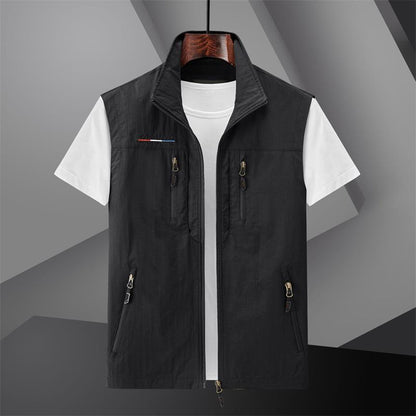 Gilet d'extérieur à séchage rapide avec plusieurs poches pour homme-Achetez-en 2, livraison gratuite