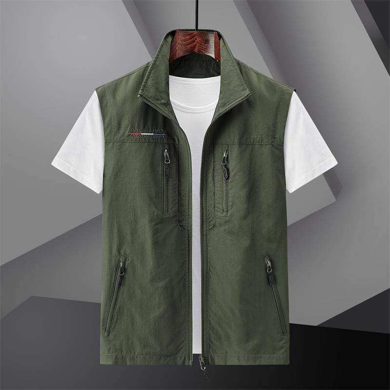 Gilet d'extérieur à séchage rapide avec plusieurs poches pour homme-Achetez-en 2, livraison gratuite