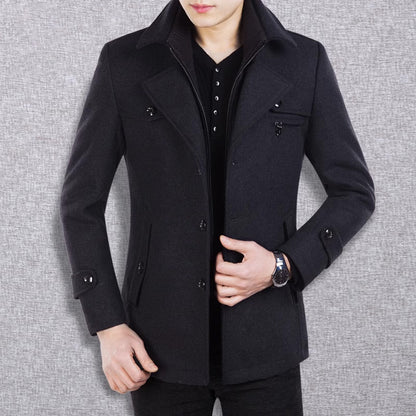 Manteau business en tweed pour homme -Livraison gratuite