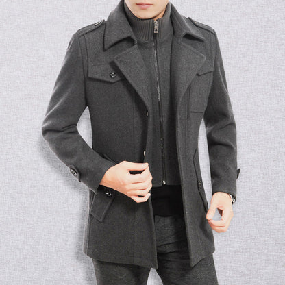 Manteau business en tweed pour homme -Livraison gratuite