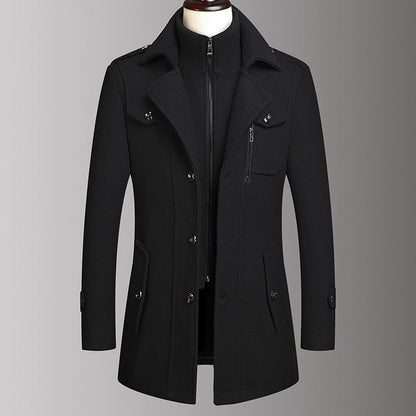Manteau business en tweed pour homme -Livraison gratuite