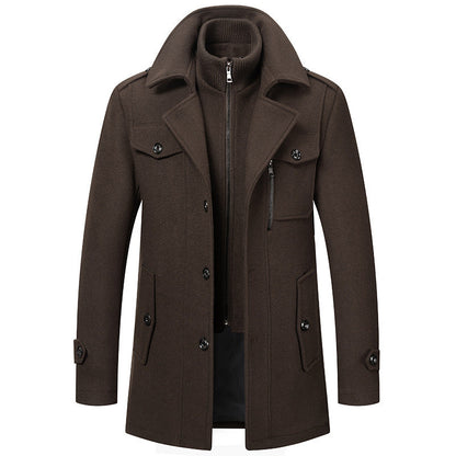 Manteau business en tweed pour homme -Livraison gratuite