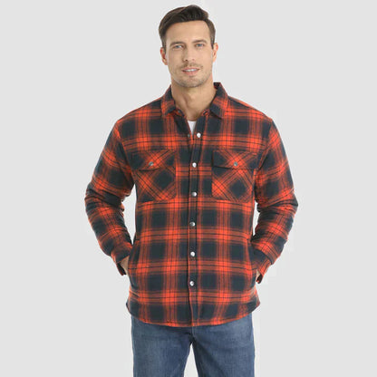 🎅Promotion de Noël 40% de réduction🎊Veste chemise en flanelle pour homme