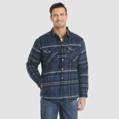 🎅Promotion de Noël 40% de réduction🎊Veste chemise en flanelle pour homme