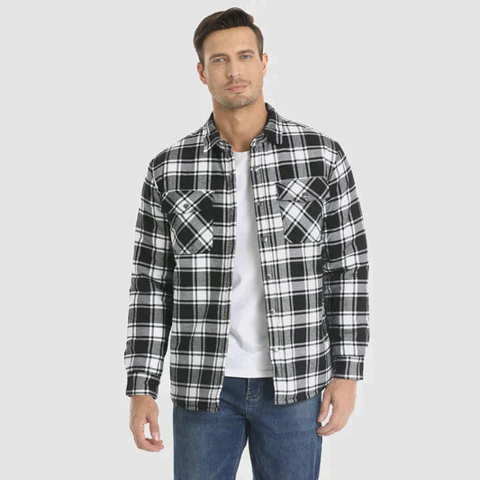 🎅Promotion de Noël 40% de réduction🎊Veste chemise en flanelle pour homme