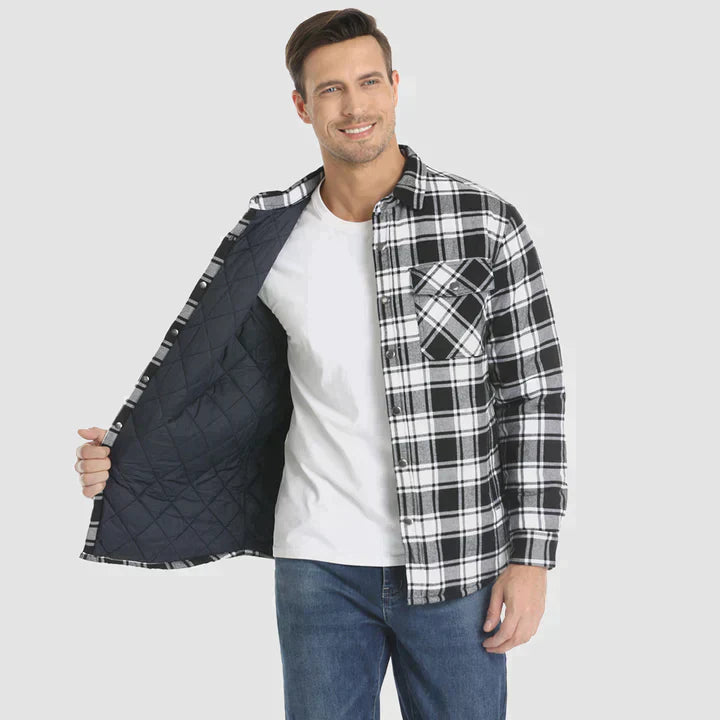 🎅Promotion de Noël 40% de réduction🎊Veste chemise en flanelle pour homme
